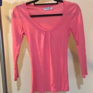 Pink long sleeve top
